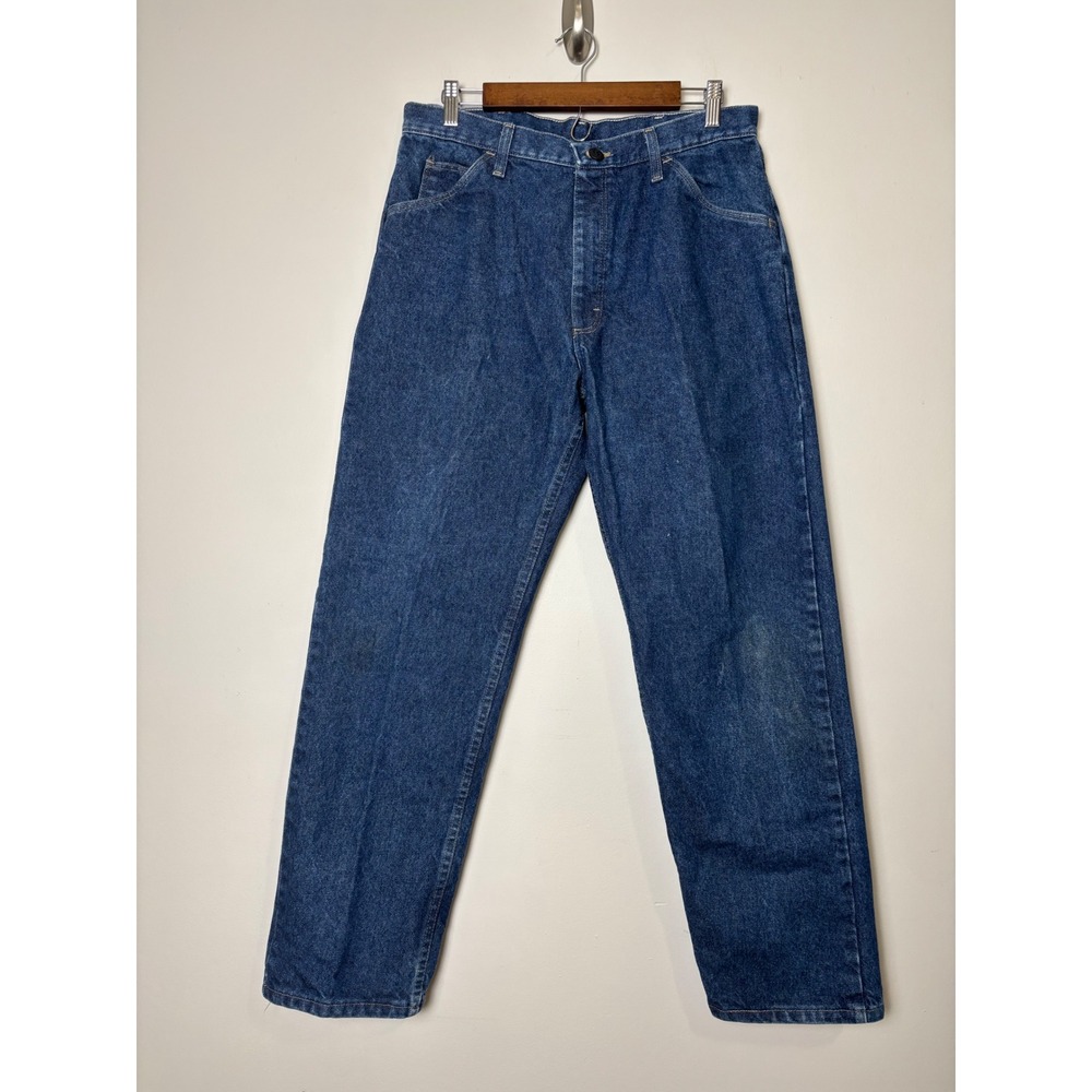 Bulwark FR Mens Flame Resistant Work Jeans Blue Straight Leg 34x30 PEJ4DW5 Denim